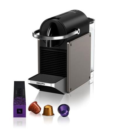 Machine à café Nespresso Krups Pixie 1260 W Titane Machine à café Nespresso Krups Pixie 1260 W Titane