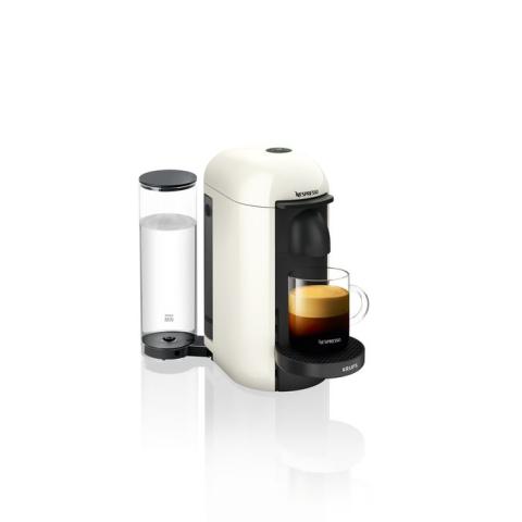 Machine à Café Nespresso Krups Vertuo Plus Blanc Ivoire Cafetière Espresso YY3916FD