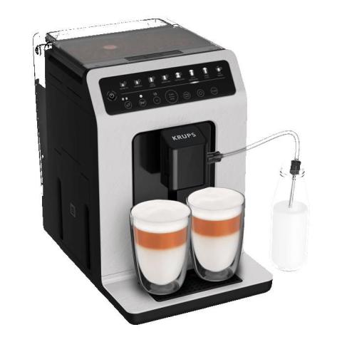 Machine cappuccino et expresso automatique KRUPS Evidence boissons à base de lait grâce au système One-Touch Machine cappuccino et expresso automatique KRUPS Evidence boissons à base de lait grâce au système One-Touch