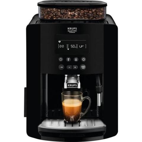 Machine expresso KRUPS EA817010 Arabica Essential - 1,7L - Broyeur à grains 260g - 1450W - 15 bars - Noir