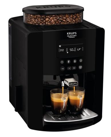 Machine expresso KRUPS EA817010 Arabica Essential - 1,7L - Broyeur à grains 260g - 1450W - 15 bars - Noir Machine expresso KRUPS EA817010 Arabica Essential - 1,7L - Broyeur à grains 260g - 1450W - 15 bars - Noir
