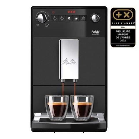 Machine à expresso - Melitta - Purista F230-104 - 1450 W - Réservoir 12 l - Moulin silencieux