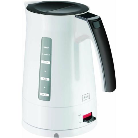 Melitta - 100301 wh/bk - enjoy aqua - bouilloire - 1,7 l - blanc noir