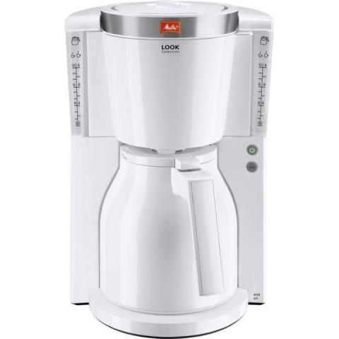 MELITTA 1011-11 Cafetière Look IV Therm Selection 1011-11 Blanc/Acier Brossé