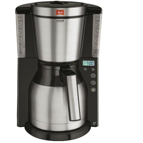 MELITTA 1011-16 Cafetiere filtre programmable avec verseuse isotherme Look IV Therm Timer - Noir