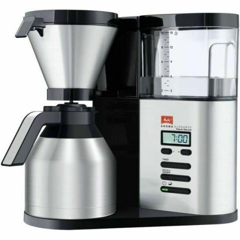 MELITTA 1012-06 Cafetiere Aroma Elegance Therm DeLuxe 1012-06 Noir/Acier brosse