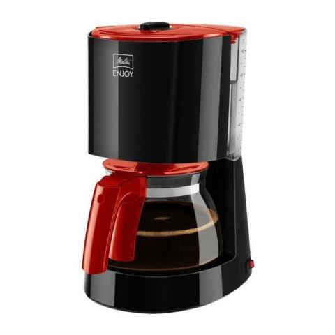 Melitta - 1017-09 Cafetiere filtre Enjoy ii Glass - Rouge et Noir Melitta - 1017-09 Cafetiere filtre Enjoy ii Glass - Rouge et Noir