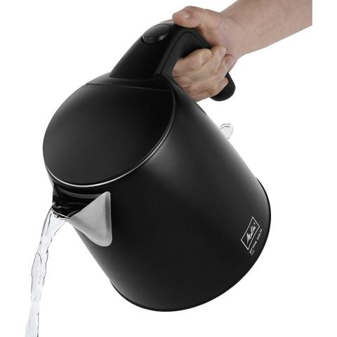 Melitta 1018-05 Bouilloire En Acier Inoxydable Prime Aqua Mini 1,0 L 2200 W Noir