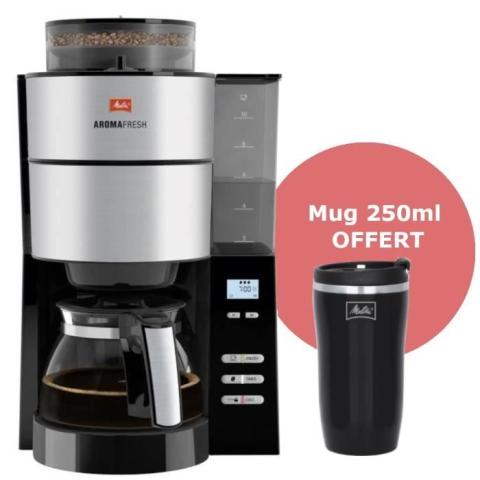 MELITTA 1021-01 Cafetière AromaFresh avec mug Therm 250ml offert - Noir MELITTA 1021-01 Cafetière AromaFresh avec mug Therm 250ml offert - Noir