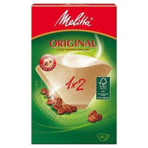 Melitta 502001 - COMMUTATEUR KVM -  Sacs filtrants pour aspirateurs naturel Marron 1 x 2/40