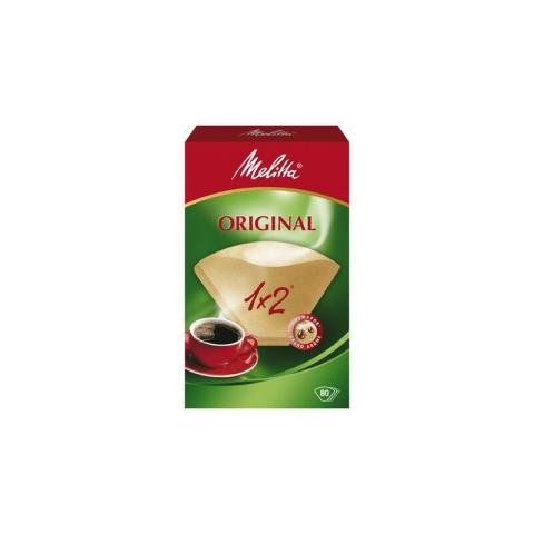 Melitta - 80 filtres a café 1X2 brun 5518341