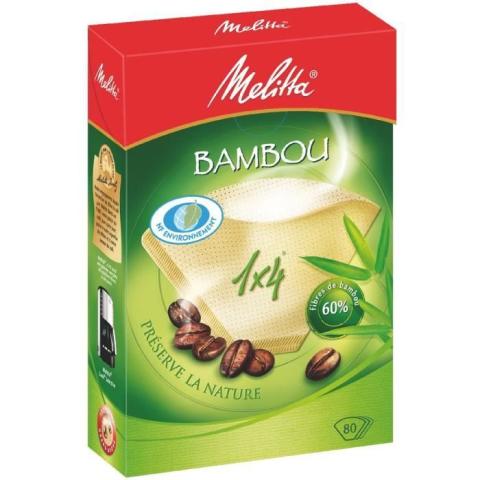MELITTA 80 filtres à café Bambou 1x4 MELITTA 80 filtres à café Bambou 1x4