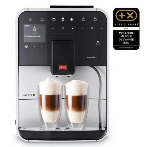 Melitta Barista T Smart® Argent F831-101 Machine à Café, Expresso et Boissons Chaudes Automatiques