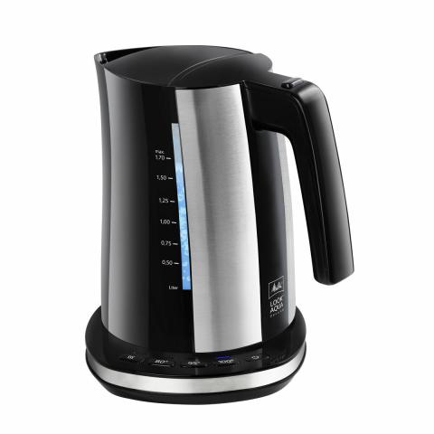 Melitta Bouilloire et Théière Melitta LOOK AQUA DELUXE BLACK EU Noir/Argenté Acier inoxydable 2400 W 1,7 L Melitta Bouilloire et Théière Melitta LOOK AQUA DELUXE BLACK EU Noir/Argenté Acier inoxydable 2400 W 1,7 L