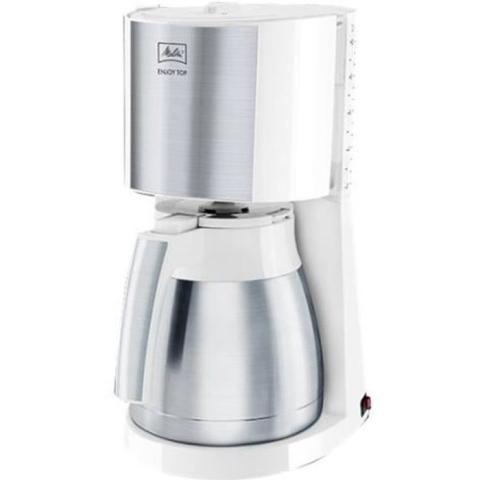 MELITTA Cafétière Enjoy Top Therm Blanc/ Acier brossé 1017-07