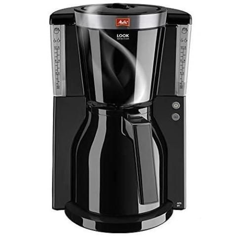 Melitta Cafetière à Filtre avec Verseuse Isotherme, Sélecteur d’Arôme, Look Therm Selection, Noir/Acier Brossé Melitta Cafetière à Filtre avec Verseuse Isotherme, Sélecteur d’Arôme, Look Therm Selection, Noir/Acier Brossé