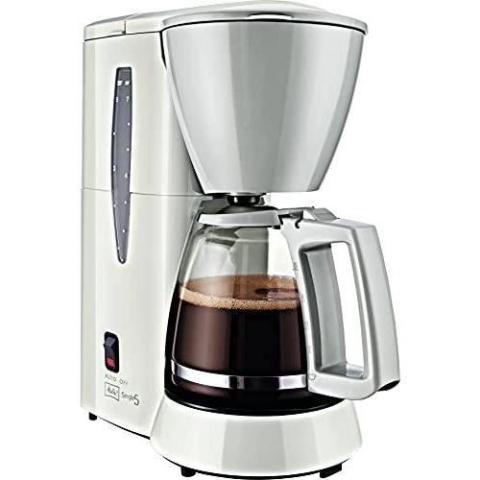 Melitta Cafetière Filtre Avec Verseuse Verre, 5 Tasses, Compacte, Compatible Avec Les Filtres 1x2 Blanc Melitta Cafetière Filtre Avec Verseuse Verre, 5 Tasses, Compacte, Compatible Avec Les Filtres 1x2 Blanc