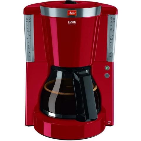 Melitta Cafetiere a Filtre avec Verseuse en Verre, Fonction Maintien au Chaud, Selecteur dArome, Look Selection, Rouge/Acier Melitta Cafetiere a Filtre avec Verseuse en Verre, Fonction Maintien au Chaud, Selecteur dArome, Look Selection, Rouge/Acier