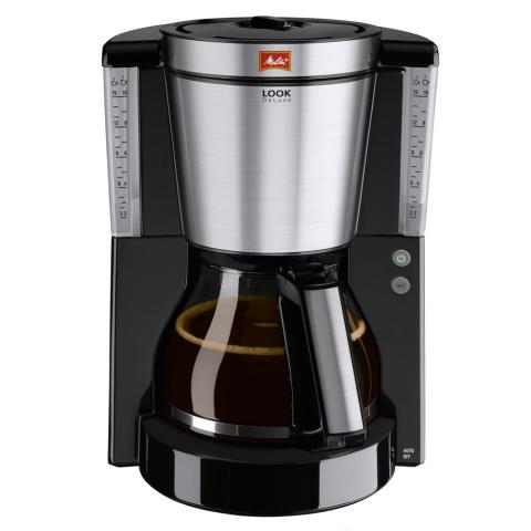 Melitta CAFETIÈRE LOOK IV DELUXE NOIR-ACIER BROSSE  Noir, Acier