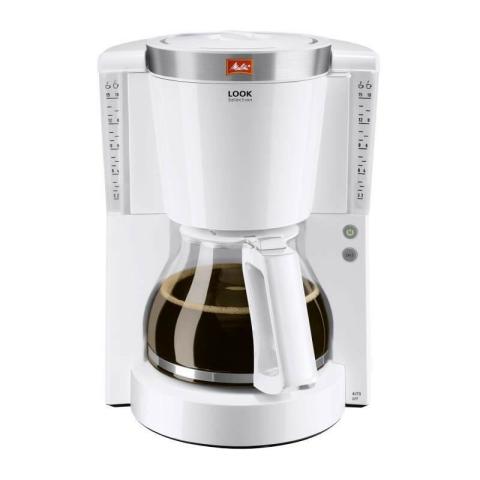MELITTA Cafétiere Look IV Selection 1011-03 Blanc/Acier Brossé