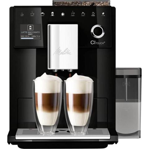 Melitta CAFETIERE Melitta CI Touch, Noir, F630-102, Machine à Café, Expresso et Boissons Chaudes Automatique, Moulin Si195