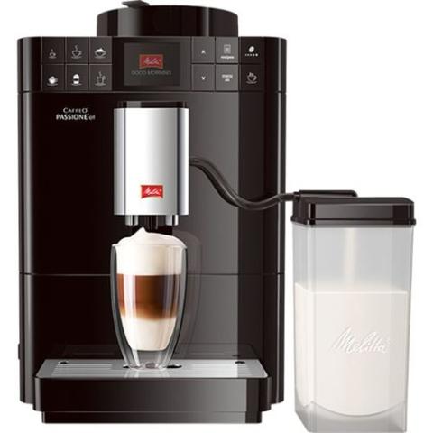 Melitta CAFFEO Passione OT - Machine à café automatique avec buse vapeur "Cappuccino" - 15 bar - noir