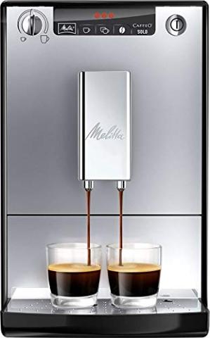 Melitta Caffeo Solo, Argent, E950-103, Machine à Café et Expresso Automatique avec Broyeur à Grains