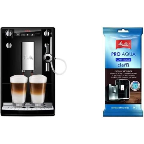 Melitta Caffeo Solo & Perfect Milk, Noir/Argent, E957-101, Machine a Cafe et Expresso Automatique avec Broyeur a Grains (Buse Melitta Caffeo Solo & Perfect Milk, Noir/Argent, E957-101, Machine a Cafe et Expresso Automatique avec Broyeur a Grains (Buse