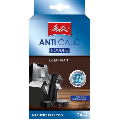 Melitta détartrant poudre machines café automatiques et dosettes anti-calcaire Melitta détartrant poudre machines café automatiques et dosettes anti-calcaire