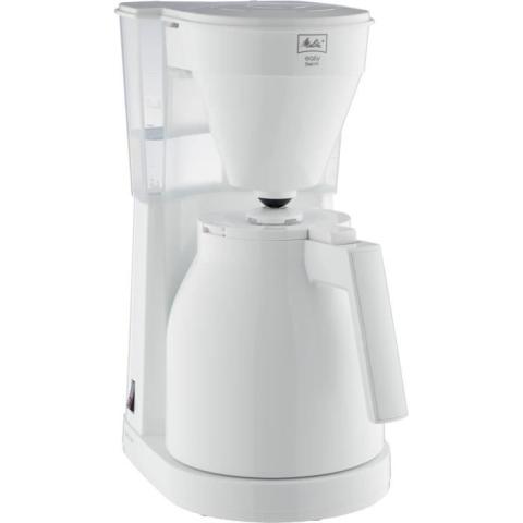 Melitta Easy Therm II 1023-05 Blanc - Cafetière - Thermo-pot à commande à une main, réservoir d'eau transparent -Blanc
