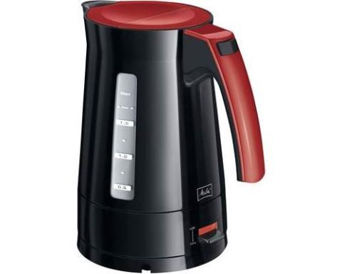 Melitta Enjoy Aqua Bouilloire sans fil, sans BPA noir/rouge Melitta Enjoy Aqua Bouilloire sans fil, sans BPA noir/rouge