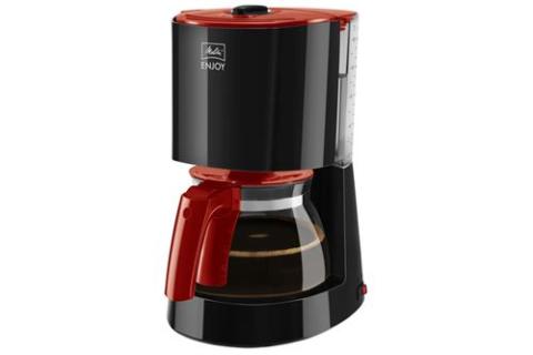 Melitta Enjoy Glass - Cafetière - 15 tasses - rouge/noir