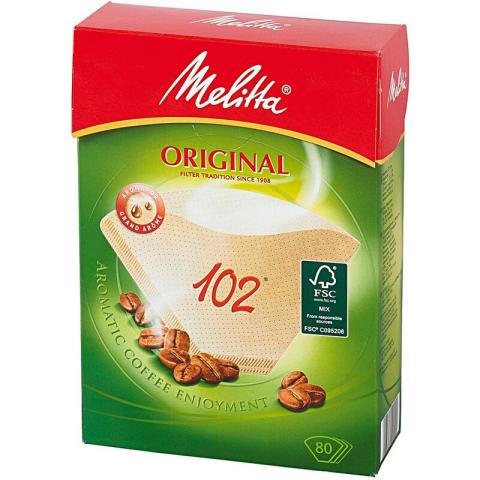 Melitta - Filtertüten 102 braun 80er Pack
