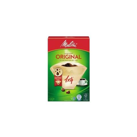 Melitta - Filtertüten 1x4 braun 80er Pack