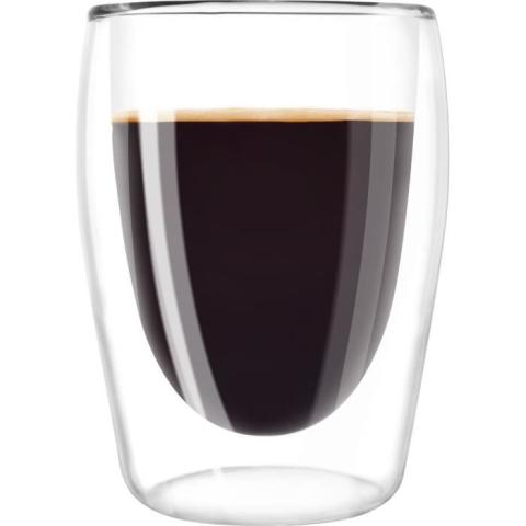 MELITTA Lot de 2 verres en borosilicate pour café long 200 ml transparent MELITTA Lot de 2 verres en borosilicate pour café long 200 ml transparent
