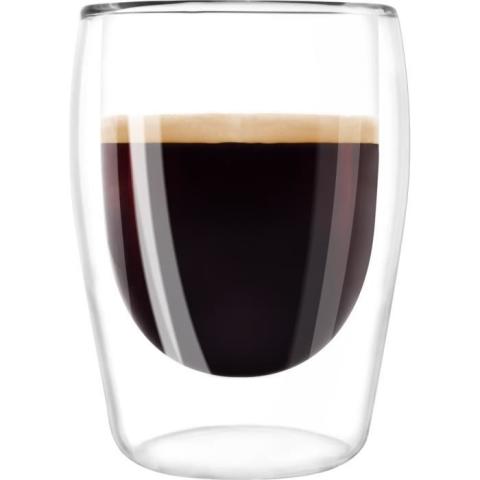 MELITTA Lot de 2 verres pour café Expresso 80 ml transparent MELITTA Lot de 2 verres pour café Expresso 80 ml transparent