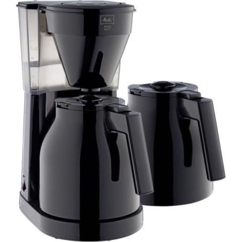 Melitta - Machine A Cafe - Cafetiere Electrique Filtre Easy Therm Ii 1050 W - 2eme Verseuse - Noir