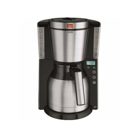 Melitta - Machine a Cafe - Cafetiere Electrique filtre programmable Look iv Therm Timer avec verseuse isotherme - Noir