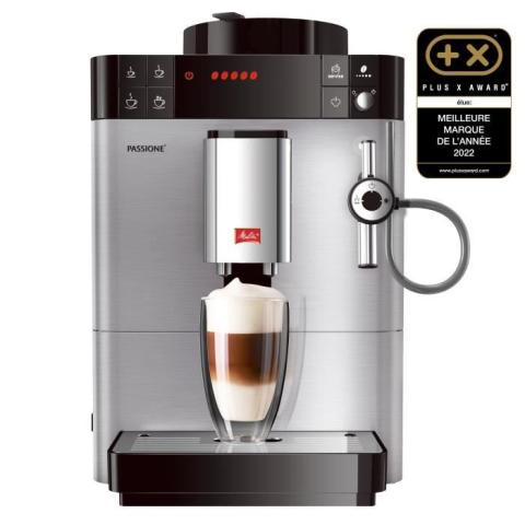Melitta - Machine à Café à Grain Passione® Inox - Machine Expresso Automatique avec préparation au lait & Best Aroma Melitta - Machine à Café à Grain Passione® Inox - Machine Expresso Automatique avec préparation au lait & Best Aroma