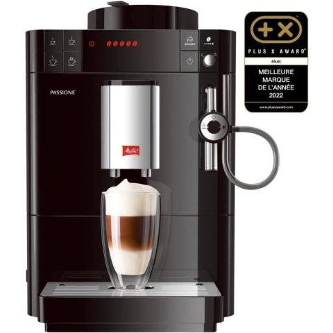Melitta - Machine à Café à Grain Passione® Noir - Machine Expresso Automatique avec préparation au lait & Best Aroma Melitta - Machine à Café à Grain Passione® Noir - Machine Expresso Automatique avec préparation au lait & Best Aroma