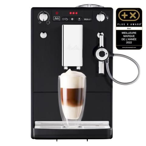 Melitta - Machine à Café à Grain Solo & Perfect Milk Noir - Machine Expresso Automatique Broyeur à Grains Auto Cappuccinatore Melitta - Machine à Café à Grain Solo & Perfect Milk Noir - Machine Expresso Automatique Broyeur à Grains Auto Cappuccinatore