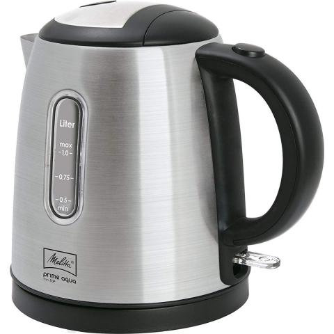 Melitta Melitta 1018?03 BK Prime Aqua Mini Top Bouilloire, acier inoxydable, 1 l, argent