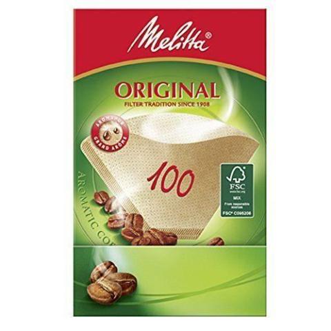 Melitta papier filtre 100/40, marron naturel - 12603.3 Melitta papier filtre 100/40, marron naturel - 12603.3