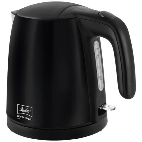 Melitta Prime Aqua Mini Bouilloire sans fil, protection contre la surchauffe noir