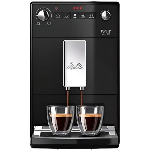 Melitta, Purista, Noir, F230 102 Machine à Café et Cafetière avec Broyeur à Grains, Compacte, Silencieuse Melitta, Purista, Noir, F230 102 Machine à Café et Cafetière avec Broyeur à Grains, Compacte, Silencieuse