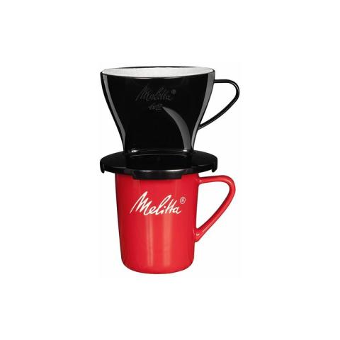 Melitta - tasse de café +support filtre standard 1x2 noir - 6761197