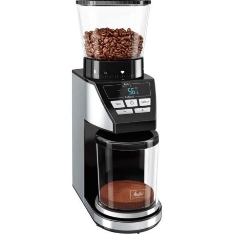 Moulin à café - Melitta - Calibra 1027-01 - Électrique - Balance intégrée - Acier inoxydable Moulin à café - Melitta - Calibra 1027-01 - Électrique - Balance intégrée - Acier inoxydable