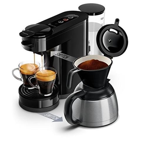 Philips HD6592/61 Machine à café SENSEO Switch 2 en 1 Noir (machine à dosettes + machine à café filtre) Philips HD6592/61 Machine à café SENSEO Switch 2 en 1 Noir (machine à dosettes + machine à café filtre)