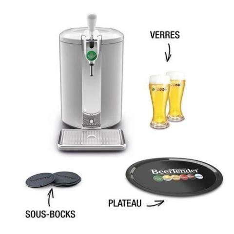 Pompe à bière Krups BEERTENDER® COMPACT Silver Tireuse à Bière Fûts 5L + ACCESSOIRES YY4811FD Pompe à bière Krups BEERTENDER® COMPACT Silver Tireuse à Bière Fûts 5L + ACCESSOIRES YY4811FD
