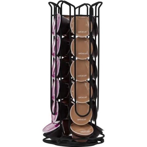 Porte capsules Dolce Gusto - MELITTA - Noir - Design épuré - Support pour 24 dosettes Porte capsules Dolce Gusto - MELITTA - Noir - Design épuré - Support pour 24 dosettes